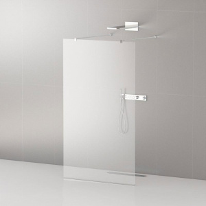 Душевая перегородка Cezares Liberta -L-2-130-120-C-Cr профиль хром, стекло прозрачное