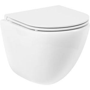 Унитаз подвесной BelBagno Amanda BB051CHR безободковый, крышка BB870SC с микролифтом