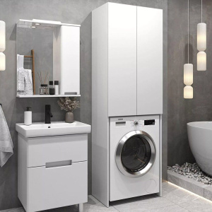 Шкаф SanStar напольный, над стиральной машиной, белый Шкаф SanStar напольный, над стиральной машиной, белый