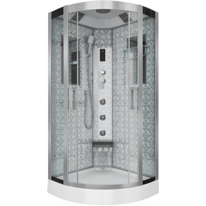 Душевая кабина Niagara Luxe 7715W хром, металлик, с сиденьем