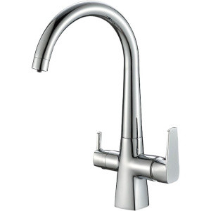 Смеситель для кухни Fashun A4353 с краном для питьевой воды, хром