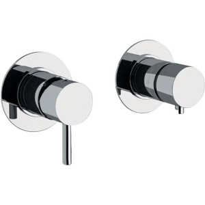 Смеситель для ванны с душем Remer X Style X96 С ВНУТРЕННЕЙ ЧАСТЬЮ, 2 потребителя, хром