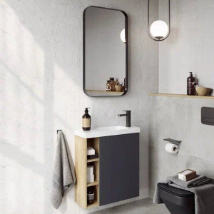 Мебель для ванной Aqwella Alba 60 R, подвесная, дуб давос