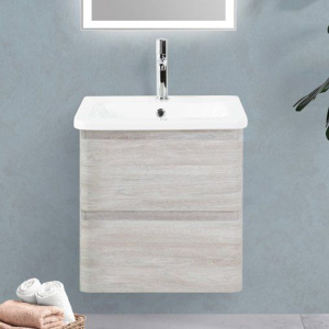 Тумба с раковиной BelBagno Albano-Cer 60 подвесная, rovere vintage bianco Тумба с раковиной BelBagno Albano-Cer 60 подвесная, rovere vintage bianco