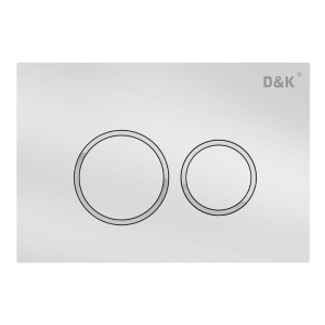 Кнопка смыва D&K Bayern, белая