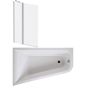 Акриловая ванна AM.PM Spirit V2.0 160x100 см, угловая, с каркасом, со шторкой, асимметричная Акриловая ванна AM.PM Spirit V2.0 160x100 см, угловая, с каркасом, со шторкой, асимметричная