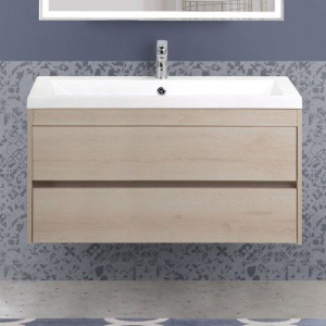 Тумба с раковиной Art&Max Family 100, подвесная, Pino Bianco