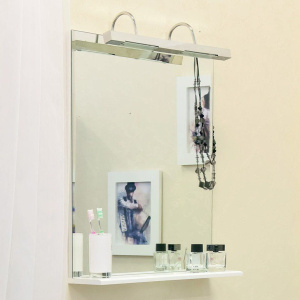 Зеркало Sanflor Одри 70, с полкой