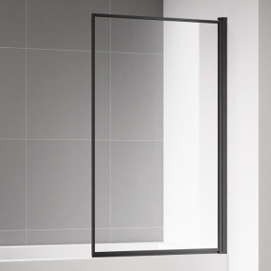 Шторка на ванну AQUAme AQM2859-R 80х140, профиль черный матовый
