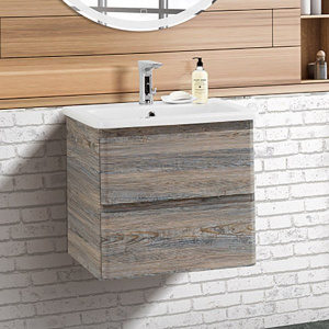 Тумба с раковиной BelBagno Albano-Cer 50 подвесная, pino scania Тумба с раковиной BelBagno Albano-Cer 50 подвесная, pino scania