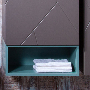 Полка Бриклаер Кристалл 50 под тумбу, муссон Полка Бриклаер Кристалл 50 под тумбу, муссон