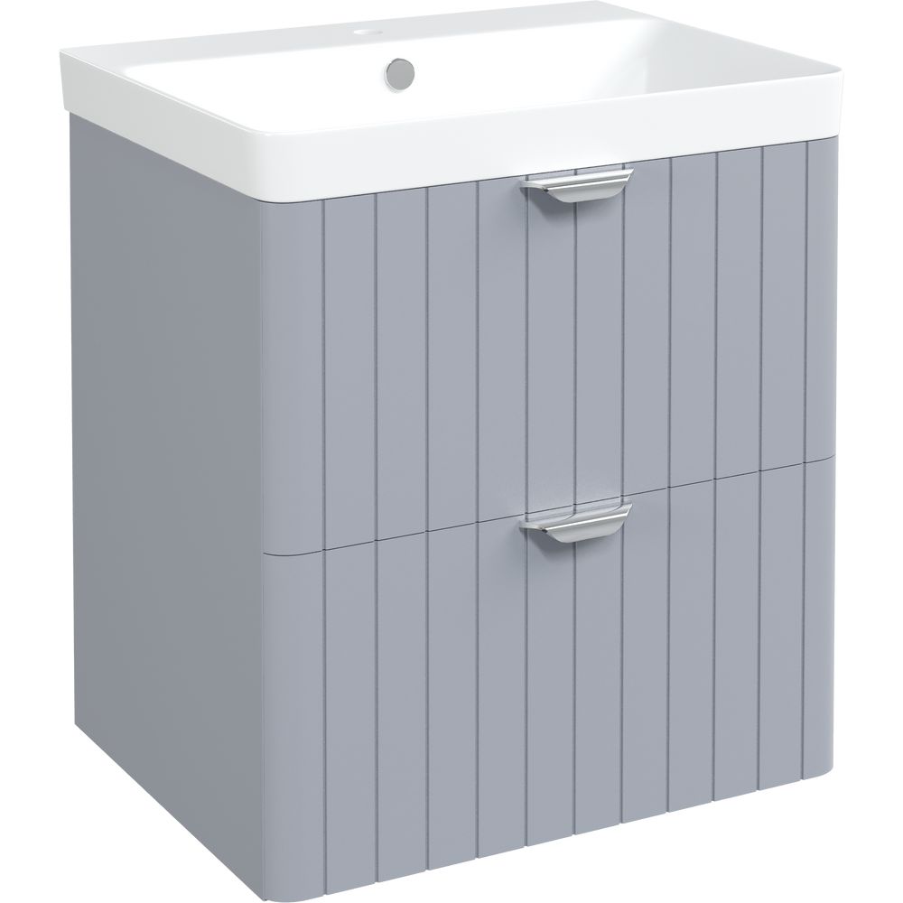 Купить Мебель для ванной STWORKI Ларвик 60, серая матовая в Москве с доставкой Мебель для ванной STWORKI Ларвик 60, серая матовая