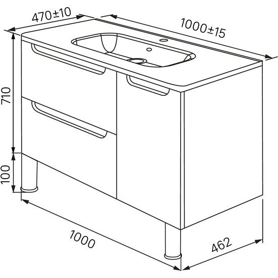 Купить Мебель для ванной IDDIS Edifice 100 напольная в Москве с доставкой Мебель для ванной IDDIS Edifice 100 напольная