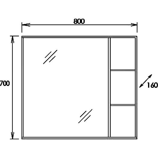 Купить Мебель для ванной Onika Тимбер 80.10 R, серая, дуб сонома в Москве с доставкой Мебель для ванной Onika Тимбер 80.10 R, серая, дуб сонома