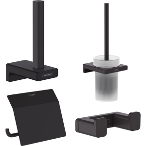 Набор Hansgrohe AddStoris аксессуаров для ванной, 4 предмета, матовый черный