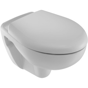 Унитаз подвесной Jacob Delafon Brive E4345G, крышка 017503 с микролифтом, петли хром Унитаз подвесной Jacob Delafon Brive E4345G, крышка 017503 с микролифтом, петли хром