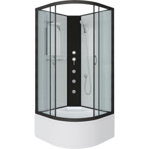 Душевая кабина Niagara Classic NG-6708-14BKG 90x90 см, без крыши, с гидромассажем