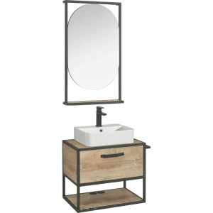 Мебель для ванной AQUATON Лофт Фабрик 65 дуб эндгрейн со столешницей