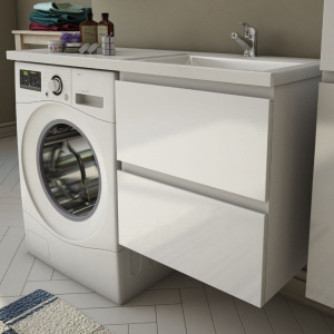 Тумба с раковиной Эстет Dallas Luxe 110 R подвесная, 2 ящика