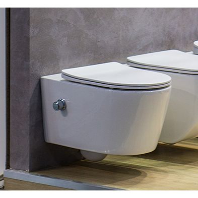 Купить Унитаз подвесной Art&Max Zoe AM9322C1CHR/SC с микролифтом, белый в Москве с доставкой Унитаз подвесной Art&Max Zoe AM9322C1CHR/SC с микролифтом, белый