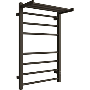 Полотенцесушитель электрический Двин Fs plaza neo 80х50, черный матовый, с полкой Полотенцесушитель электрический Двин Fs plaza neo 80х50, черный матовый, с полкой