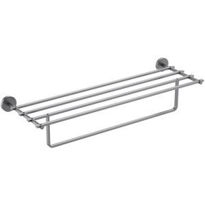 Полка для полотенец Aquatek Бетта AQ4615BGM оружейная сталь Полка для полотенец Aquatek Бетта AQ4615BGM оружейная сталь
