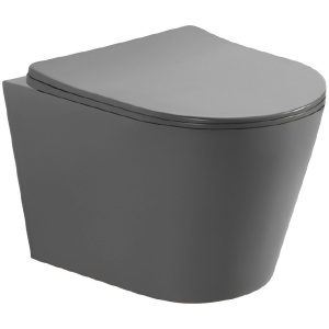 Унитаз подвесной с сиденьем микролифт Aquatek Вега AQ1905-MG безободковый