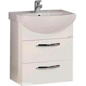Тумба с раковиной Aquaton Ария 50 1A1400K0AA010 белая