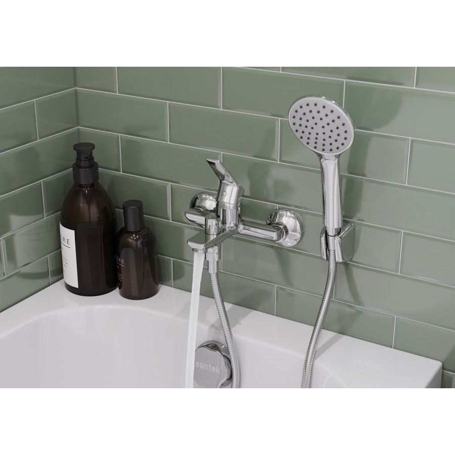 Купить Смеситель для ванны с душем Santek Венга WH5A10003C001 в Москве с доставкой Смеситель для ванны с душем Santek Венга WH5A10003C001