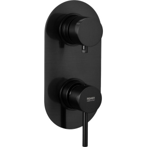 Смеситель для ванны с душем Remer X Style X92KB чёрный брашированный хром