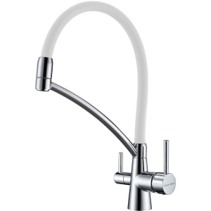 Смеситель для кухни Paulmark Siegen Si213111-CRw, хром, с гибким изливом