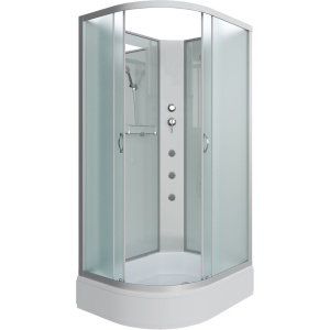 Душевая кабина Niagara Classic NG-33084-14RBKG 100х80 см, без крыши, с гидромассажем