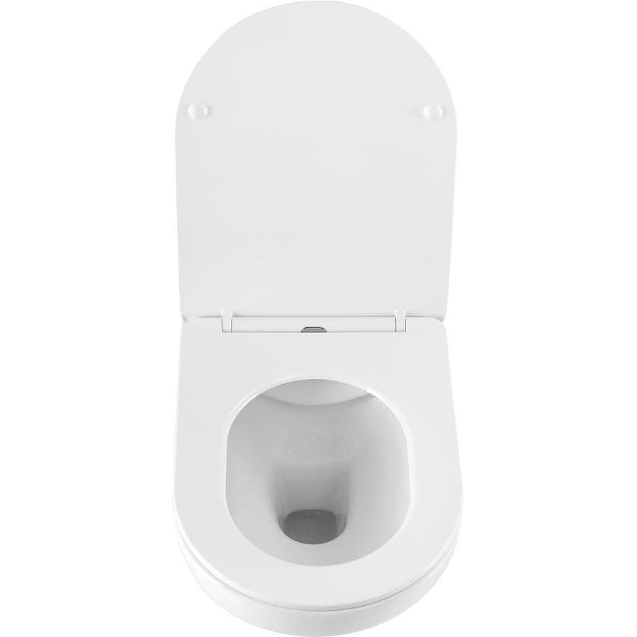 Купить Унитаз подвесной Art&Max Gina AM218CHR/SC с микролифтом, белый в Москве с доставкой Унитаз подвесной Art&Max Gina AM218CHR/SC с микролифтом, белый