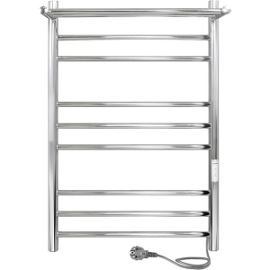 Полотенцесушитель электрический Indigo Line Trinity LСLTE80-50PRt с полкой, серебристый