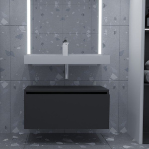 Тумба Armadi Art Flat Valessi Uno-S 80 антрацит матовый