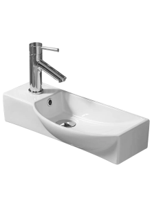 Раковина подвесная глянцевая белая 505х235х125 WeltWasser AISBACH 7945 GL-WT L (10000008690)