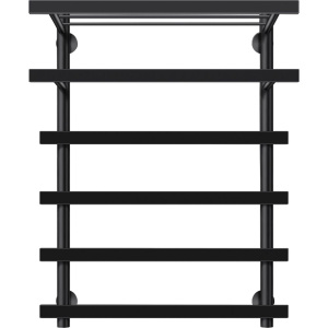 Полотенцесушитель электрический Secado Понтида 7 СП, L 80x50, черный