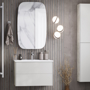 Мебель для ванной AQUATON Сохо 75 cлэйт, галька серая