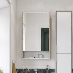 Зеркало-шкаф AQUATON Рико 50 белое, ясень фабрик Зеркало-шкаф AQUATON Рико 50 белое, ясень фабрик