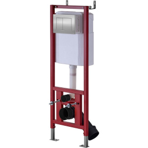 Система инсталляции для унитазов D&K DI8140116, с кнопкой смыва хром