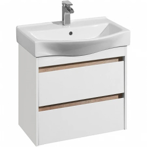 Тумба с раковиной Aquaton Нортон 60 1A2488K0NT010 белый глянец, дуб эндгрейн Тумба с раковиной Aquaton Нортон 60 1A2488K0NT010 белый глянец, дуб эндгрейн
