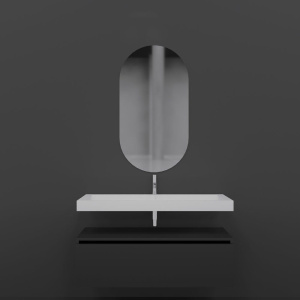 Мебель для ванной Armadi Art Flat 120 подвесная, антрацит матовый