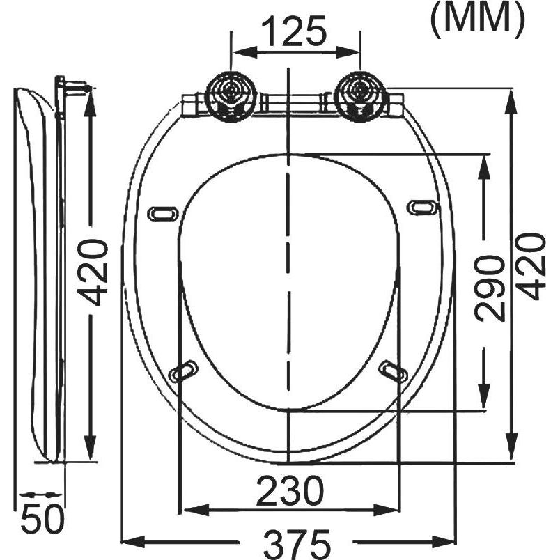Купить Унитаз подвесной Art&Max Forli AM020CHR/SC с микролифтом, белый в Москве с доставкой Унитаз подвесной Art&Max Forli AM020CHR/SC с микролифтом, белый