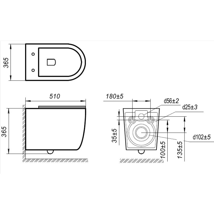 Купить Унитаз подвесной Art&Max Elegant AM9316CHR/SC безободковый, с микролифтом, белый в Москве с доставкой Унитаз подвесной Art&Max Elegant AM9316CHR/SC безободковый, с микролифтом, белый