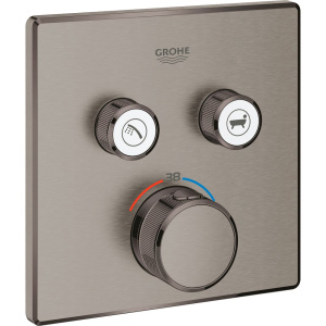Термостатический смеситель Grohe Grohtherm SmartControl 29124AL0 для ванны с душем, темный графит