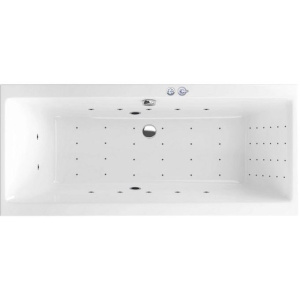 Акриловая ванна Excellent Pryzmat Slim Pryzmat Slim WAEX.PRY16S.NANO 160x75 см, с гидромассажем, со сливом-переливом 160x75