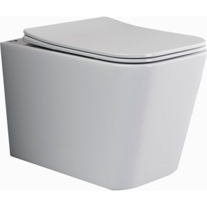 Унитаз подвесной Ceramicanova Cubic CN1806 с микролифтом, безободковый