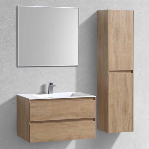 Мебель для ванной Vincea Luka 80 2 ящика, натуральный дуб