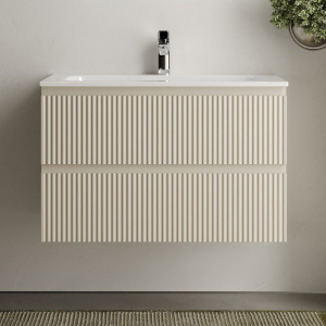 Тумба с раковиной Sancos Snob R 80 см, beige soft Тумба с раковиной Sancos Snob R 80 см, beige soft