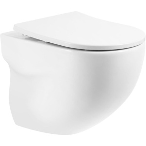 Унитаз подвесной BelBagno Onda BB066CHR безободковый, крышка BB2031SC с микролифтом Унитаз подвесной BelBagno Onda BB066CHR безободковый, крышка BB2031SC с микролифтом